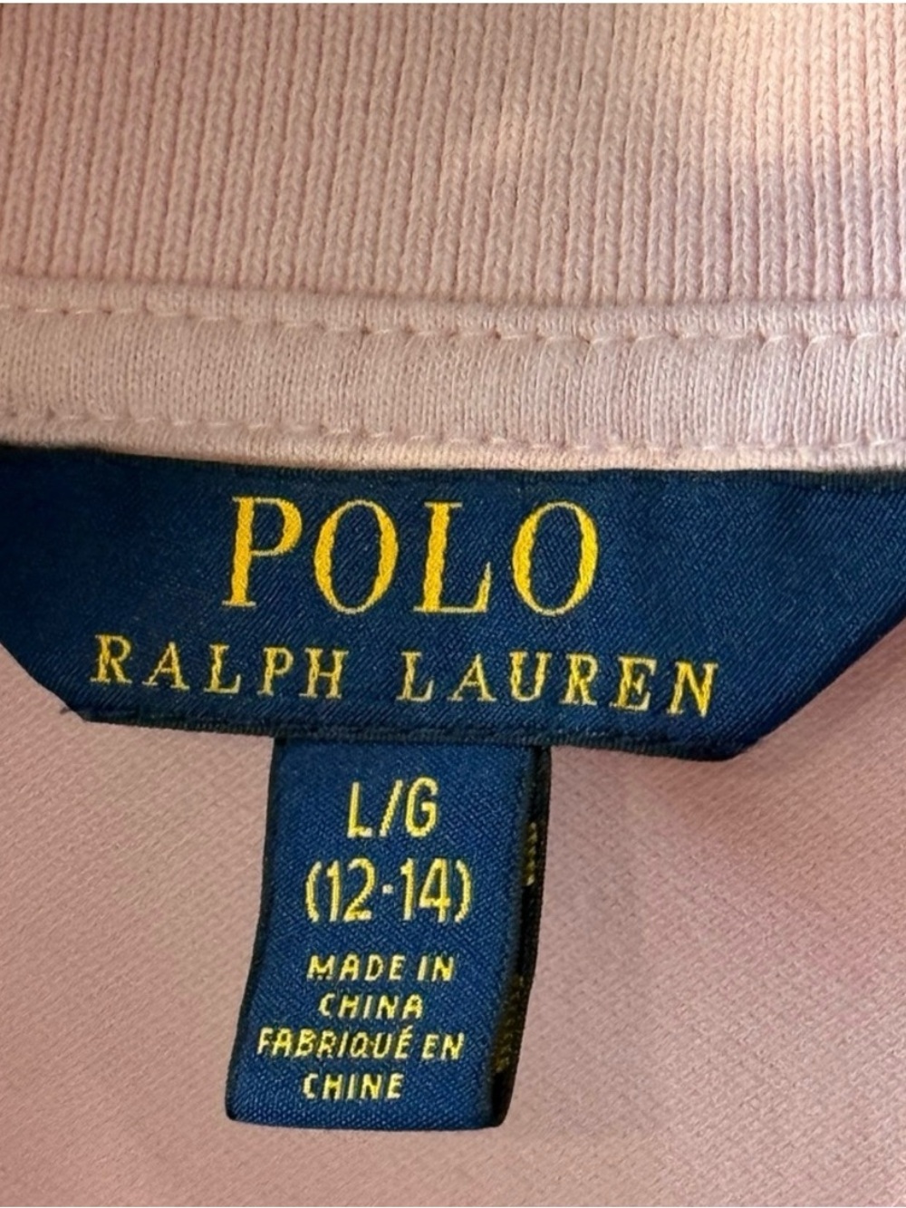 Polo by Ralph Lauren Pink Shirtdress Girls L (12-14) - Picture 6 of 6